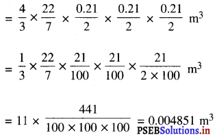 PSEB 9th Class Maths Solutions Chapter 13 पृष्ठीय क्षेत्रफल एवं आयतन Ex 13.8 2